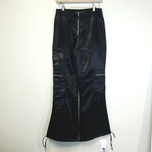 Satin Parachute Cargo Pants - Picture 4 of 9